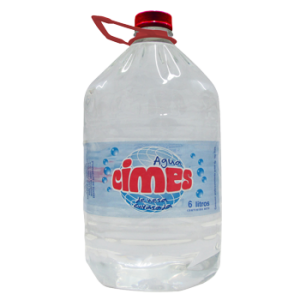 Agua en bidon descartable CIMES 6 litros
